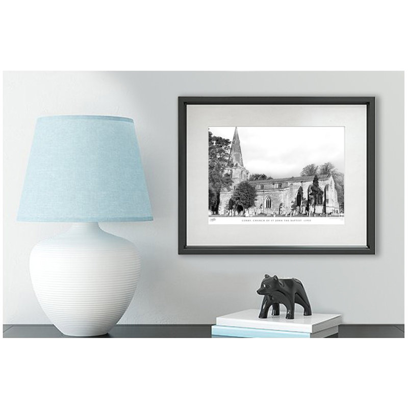 Corby, Church Of St John The Baptist C1955 by Francis Frith - Single Picture Frame Print, 45cm H x 60cm W x 2.3cm D