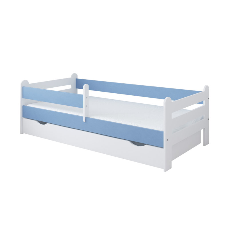 Thaxton Cabin Bed with Storage Included, European Toddler (80 x 180 cm), Blue