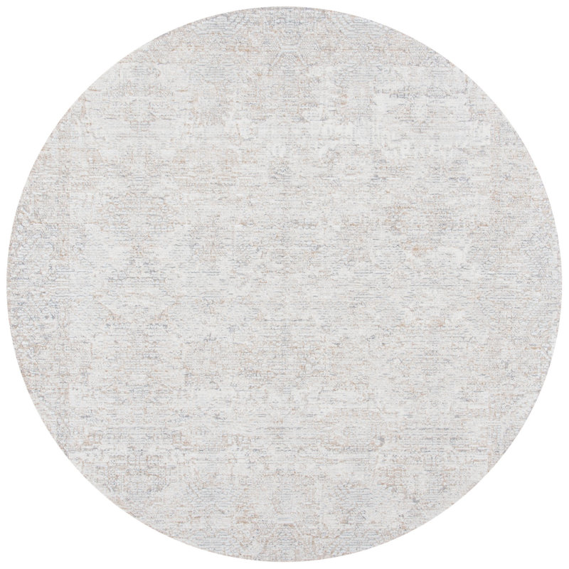 Martha Stewart Sabrina Performance Geometric Rug, Round 6'7"
