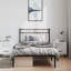 Structure de lit en métal Buhs vidaXL, rangement sous le lit, sans bruit, sans matelas-1464694440-1464694443