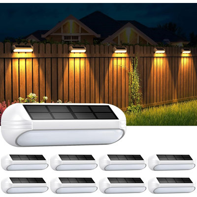 Matte Black Solar Powered Integrated LED Step Light Kit