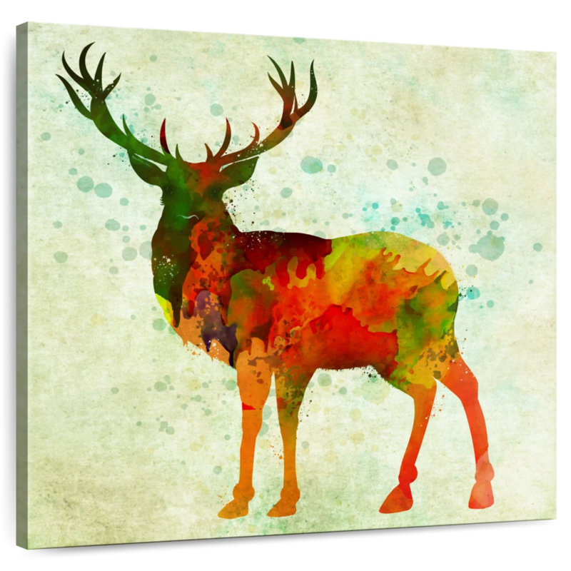 Brampt Deer Abstract, 30" H x 30" W