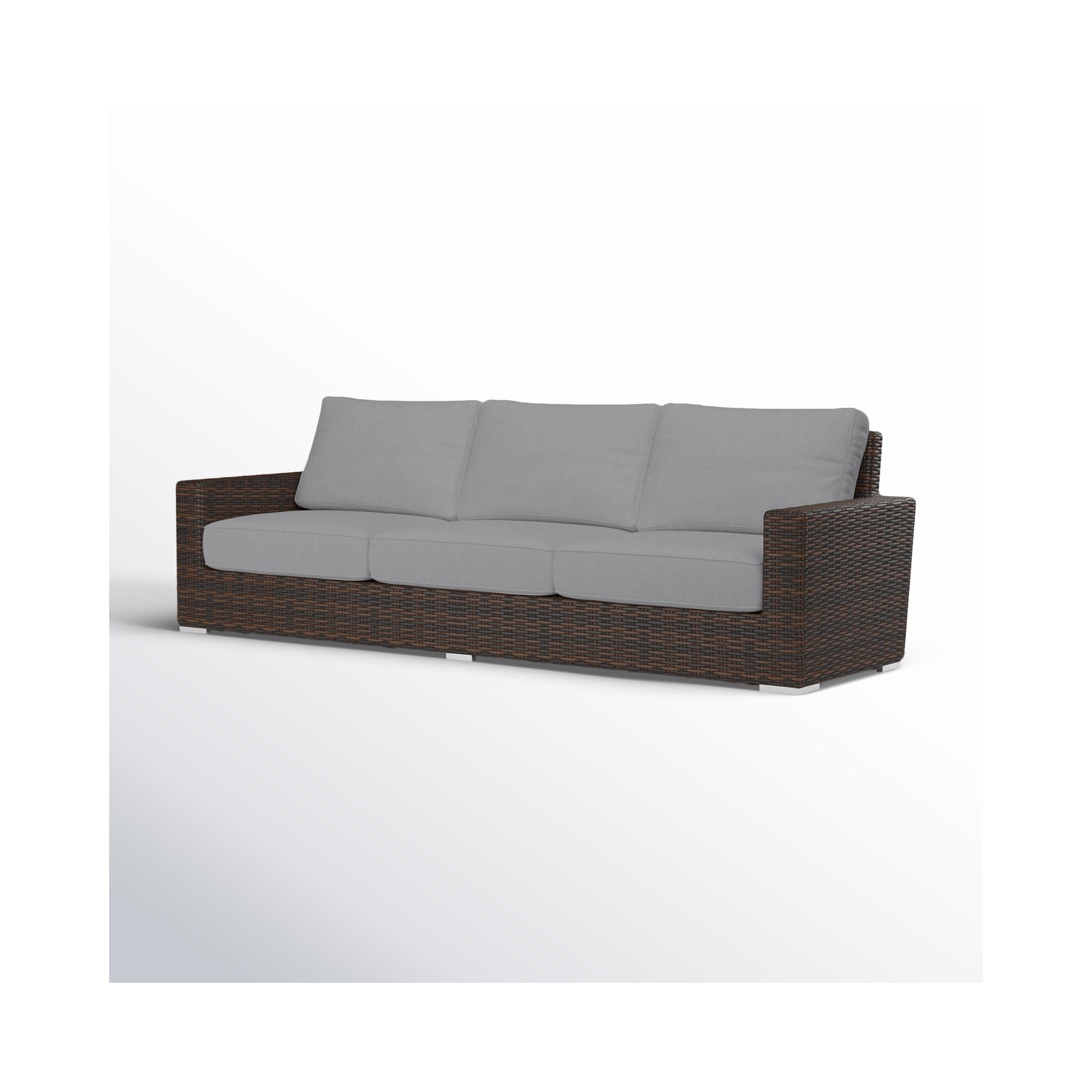 Naomie Patio Sofa with Sunbrella® Cushions, Canvas Granite Sunbrella® Canvas