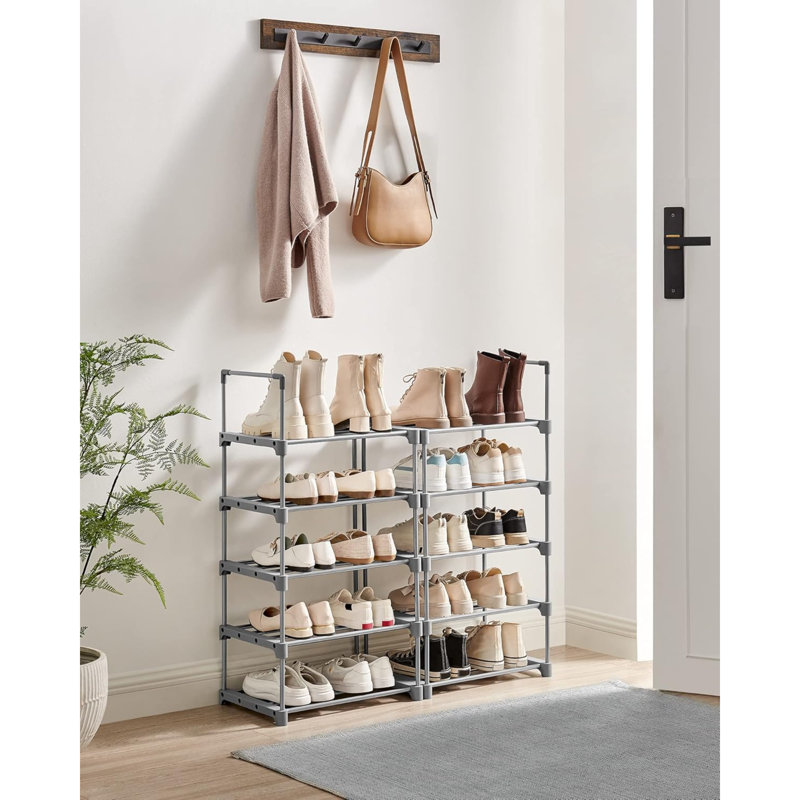 20 Pair Shoe Rack, White