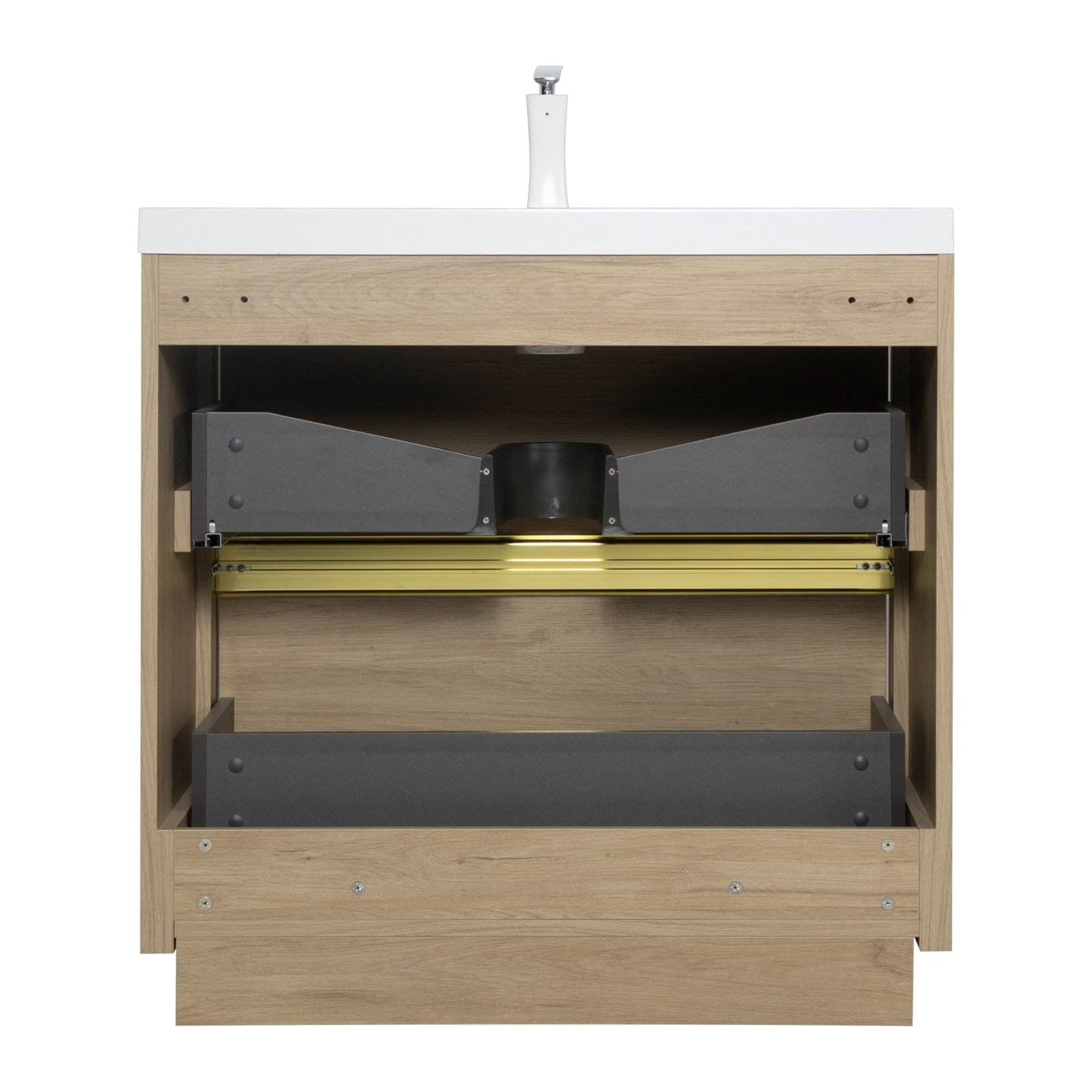 Beira 36" Single Bathroom Vanity, Oak
