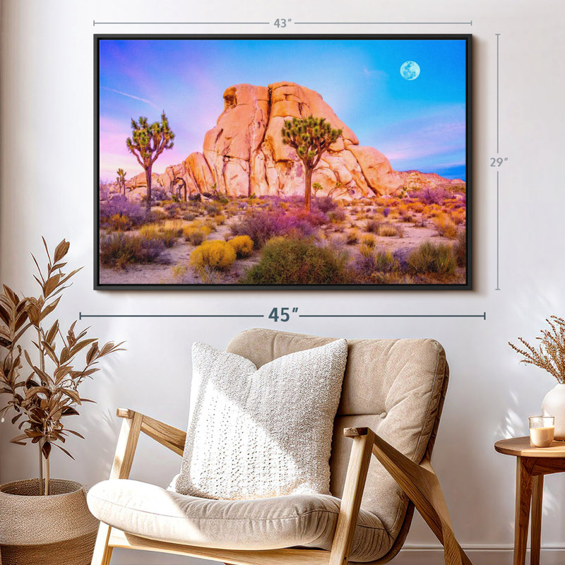 Places "Joshua Tree National Park, art mural", H 29 po x l 43 po