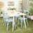 Nihira Rectangular Metal Outdoor Dining Table , 58.88'' in. W 27.5'' in. D