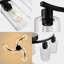 Lustre 6 lumières style campagne moderne noir