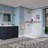 Bella CORE Arctic Mist 2 Wall Tub and Shower Surround with Katrina Design Strip up to 48Dx48Wx102H