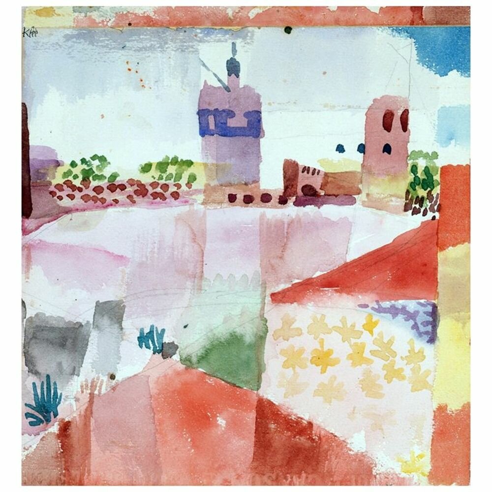 Leinwandbild Hammamet mit der Moschee von Paul Klee