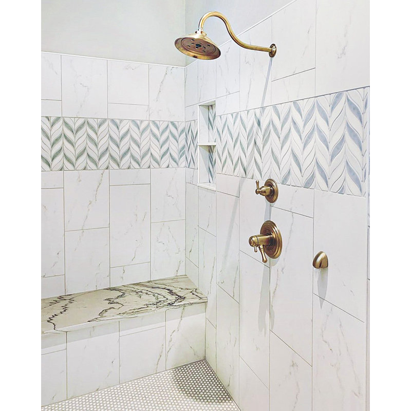 Nabi Sprig Marble And Tile- Final Sale, Arctic Blue
