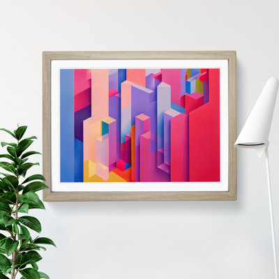 Glowing Architecture Abstract - Single Picture Frame Print