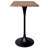 Travis 24" Square Bar Height Table With MDF Top And Stainless Steel Pedestal Base - Dining Table For Modern Home And Kitchen-235228639-235228636