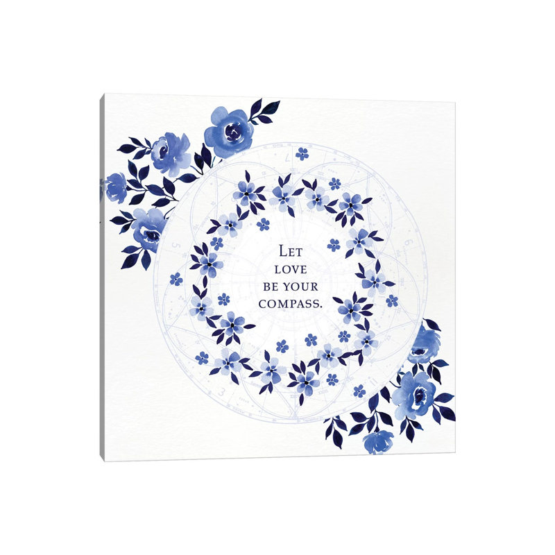 Love Be Your Compass by Stephanie Ryan - Painting on Canvas, 66.04cm H x 66.04cm W x 3.81cm D, Wrapped Canvas