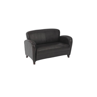 Leather 52.5'' Reception Loveseat