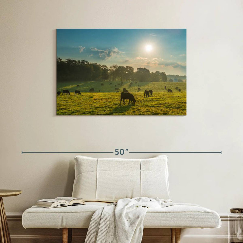 Crowle Cattle Graze, 26" H x 39" W