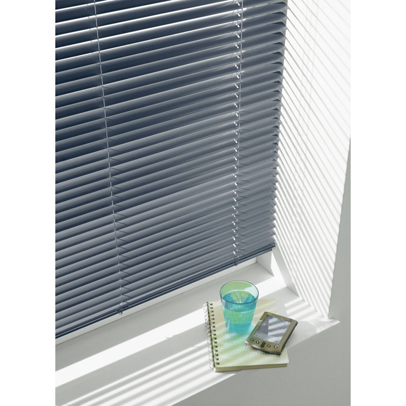 Room Darkening Mini Blinds, Slate, 175cm L x 50cm W