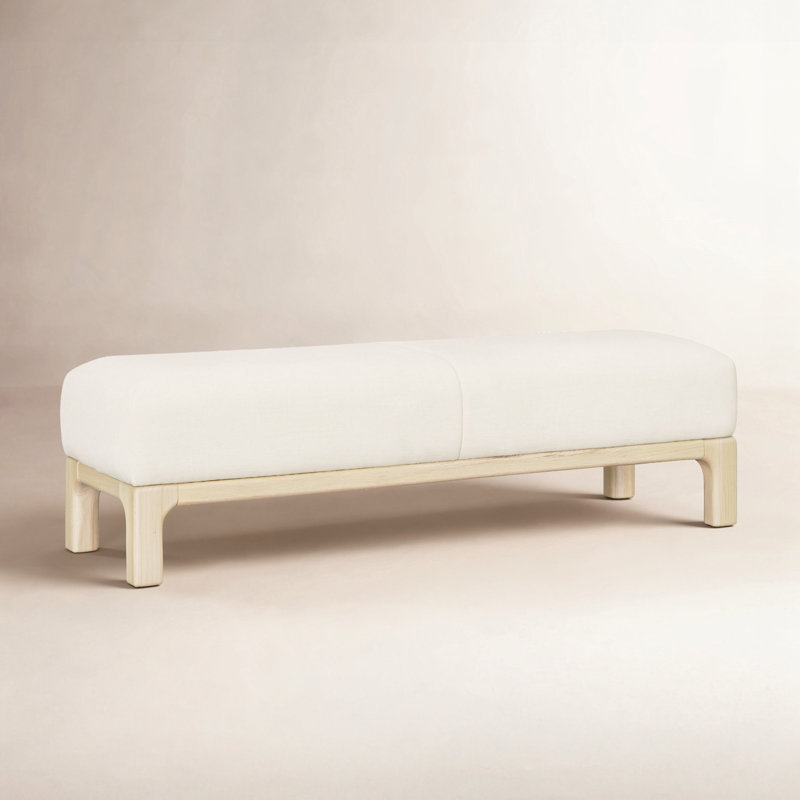 Becki Owens x Surya Bradly Bench, Natural, Beige