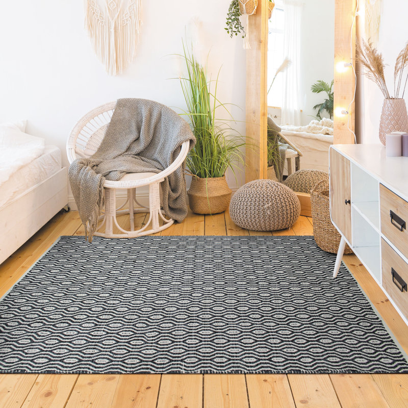 Tahani Geometric Hand Woven Area Rug, Rectangle 160 x 230cm