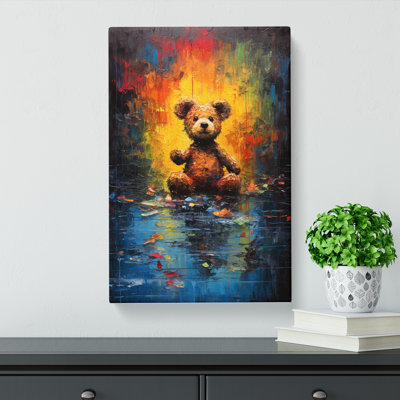 Teddy Bear Action Painting No.2 - Print