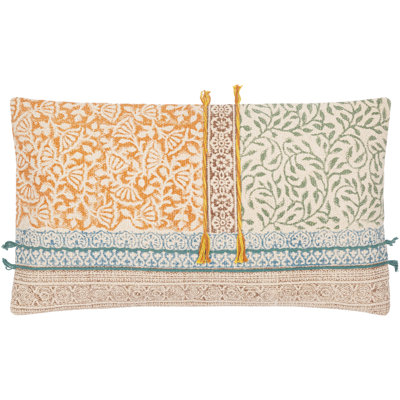 Cotton Blend / Viscose Lumbar Rectangular Pillow