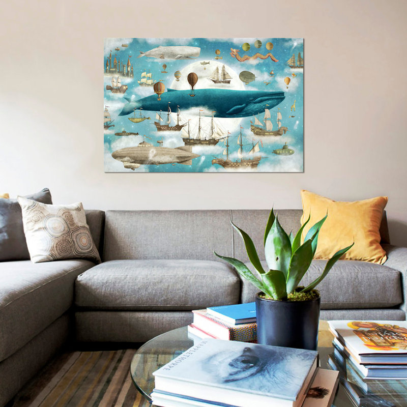 Ocean Meets Sky #3 by Terry Fan - Wrapped Canvas Giclee Art Print, 66.04 cm H x 45.72 cm W x 3.175 cm D