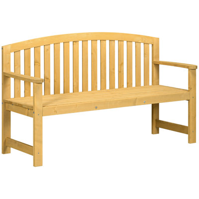 Banc en bois pour l'extérieur Outsunny