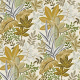 Into The Wild Collection Metallic Leaf Foliage 33' L x 21" W Wallpaper Roll