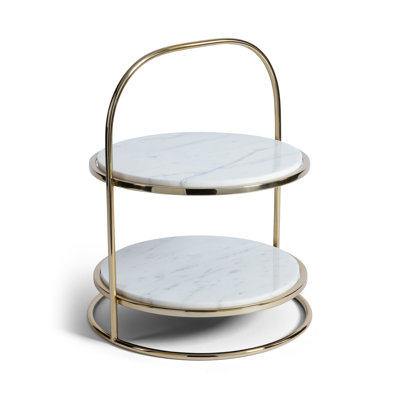 Présentoir à gâteaux 2 niveaux Elegant