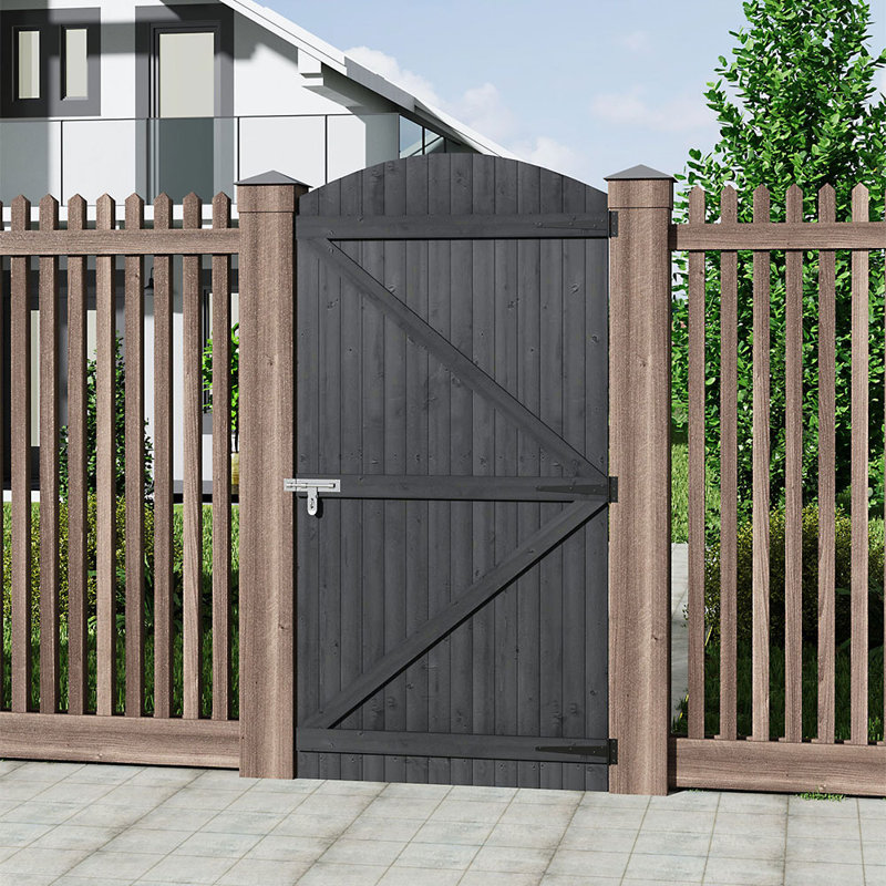 Adelphie Wood Gate, 180cm H x 90cm W x 3cm D