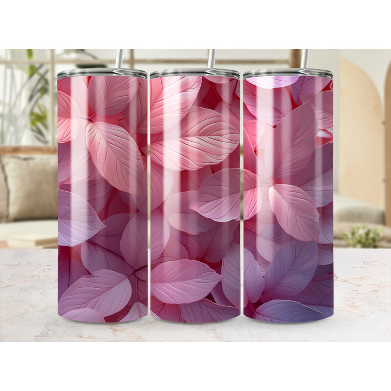 Choose Handmade Tumblers 591ml Vacuum Insulated Stainless Steel (18/8) Travel Tumbler with Straw