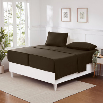Ensembles de draps en microfibre brossés
