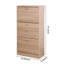 3 range-chaussures en bois avec tiroirs - rangement. La fabrication de panneaux de particules de grande capacité améliore la conception élégante de l'armoire de rangement à domicile. Fabriqué en carton, avec 2 tiroirs