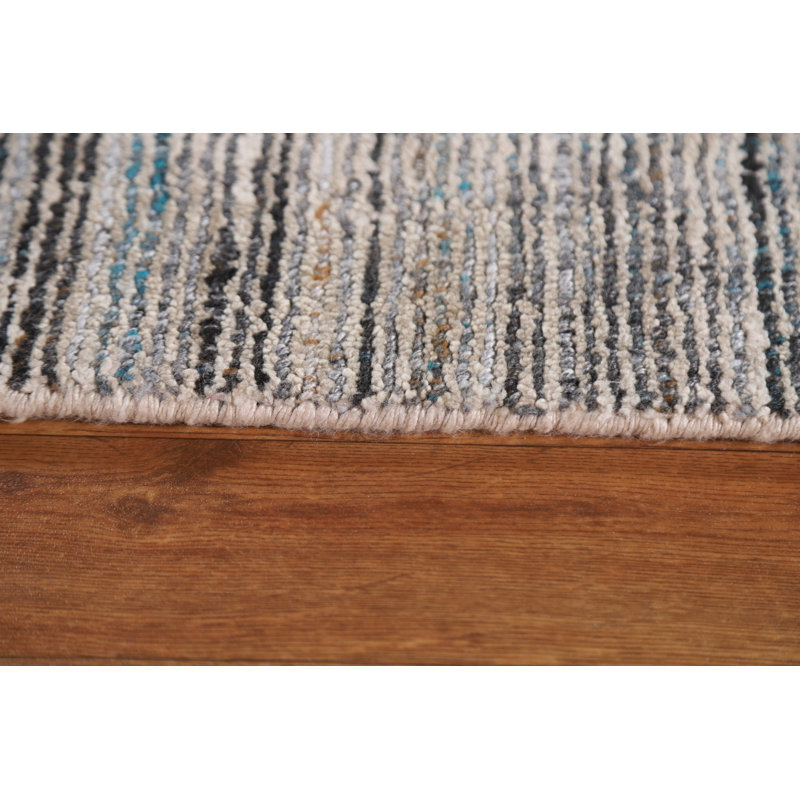 One-of-a-Kind 5'4" X 7'10" New Age Wool Area Rug in Ivory