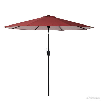 108 " W Octagonal Market Umbrella with Crank Lift