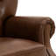Fauteuil inclinable pivotant en cuir capitonné surdimensionné de 38 po avec 270 ° et 270 °