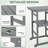 3 Piece Outdoor Adirondack Bar Chairs And Table-1265557294