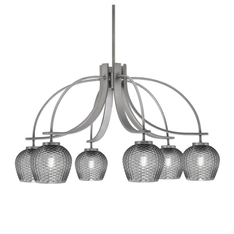 Lustre Cavella Light, Graphite, H 18,5 po x l 32,5 po x P 32,5 po, 6
