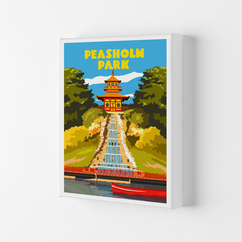 Peasholm Park by Richard O'Neill - Print, Wrapped Canvas, 40cm H x 30cm W x 4cm D