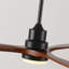 Hot Ventilateur de plafond noir moderne 60 pouces avec lumière et 3 pales en bois massif avec moteur à courant continu réversible