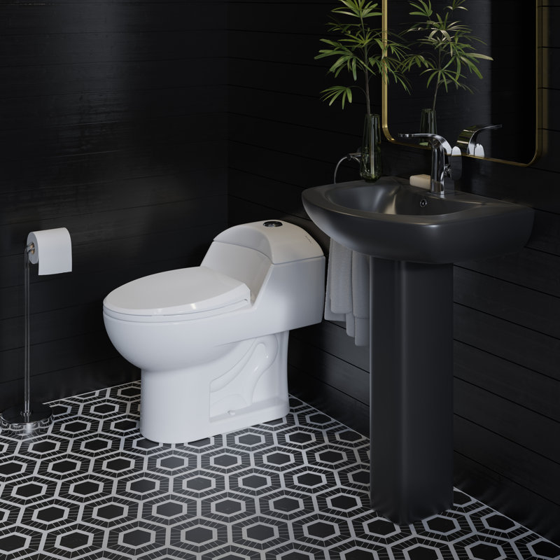 Robinet pour salle de bain Château, Noir mat