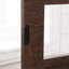 Meuble télé, l 58,82 po, foyer encastré 18 po, 2 portes, 6 découpes de câbles, options de rangement Foyer l 58,82 po, armoire à portes, trous, espace multifonctionnel