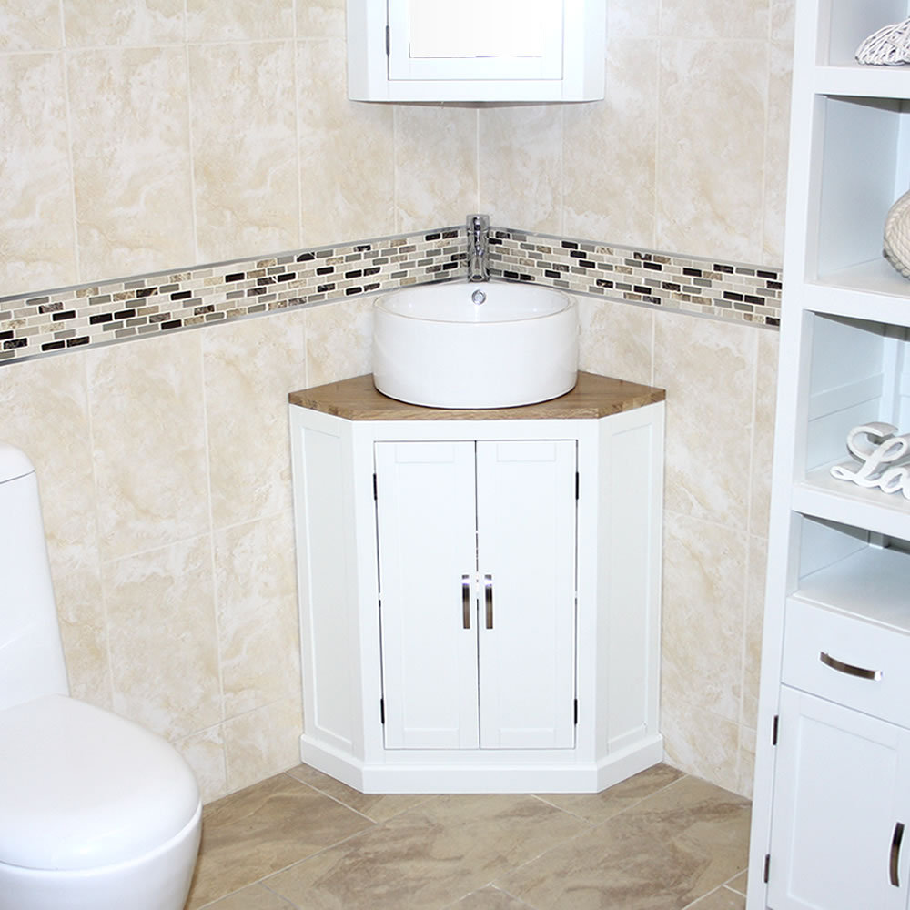 Ananya 550mm Single Bathroom Vanity with Vessel Ceramic Basin