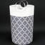 Panier à linge pliable de grande capacité avec poignées en aluminium, bac de rangement cylindrique pour la maison, le bureau, le dortoir - organisateur de tissu multi-usage 115L-813729745-813729748