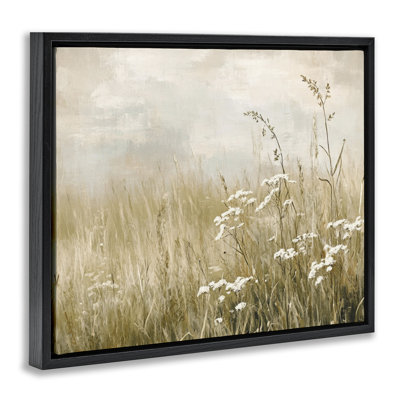 Baby's Breath in Meadow Floating Frame, design by Petal Prints Design