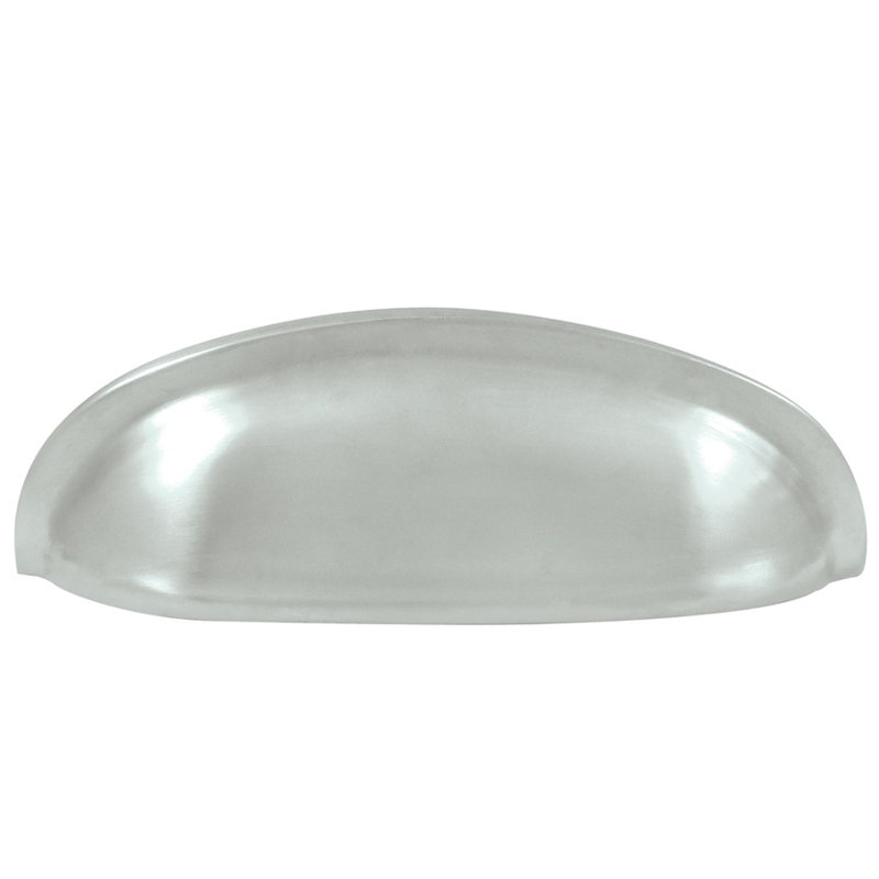 Cup / Bin Pull, Brushed Chrome