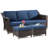 77'' Wide Wicker Outdoor Patio Sofa-86685440