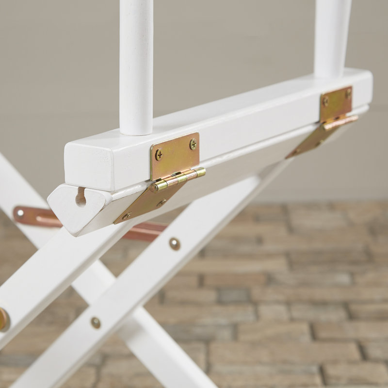 Chaise de réalisateur pliante Craighead, Blanc, 18 po