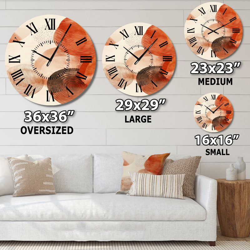 Horloge murale bohémienne Boho, Surdimensionné