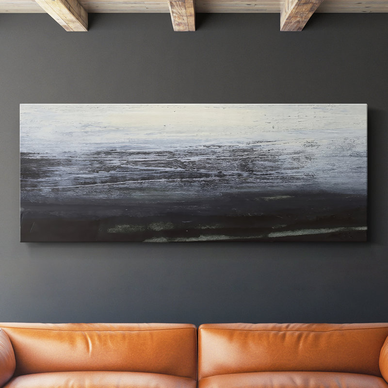 Moment in Space I - Toile tendue avec châssis - Prêt à accrocher, H 20 po x l 50 po